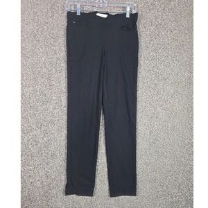 89th + Madison Pull On Pants Women PS Black Stretch Slim Leg Trousers